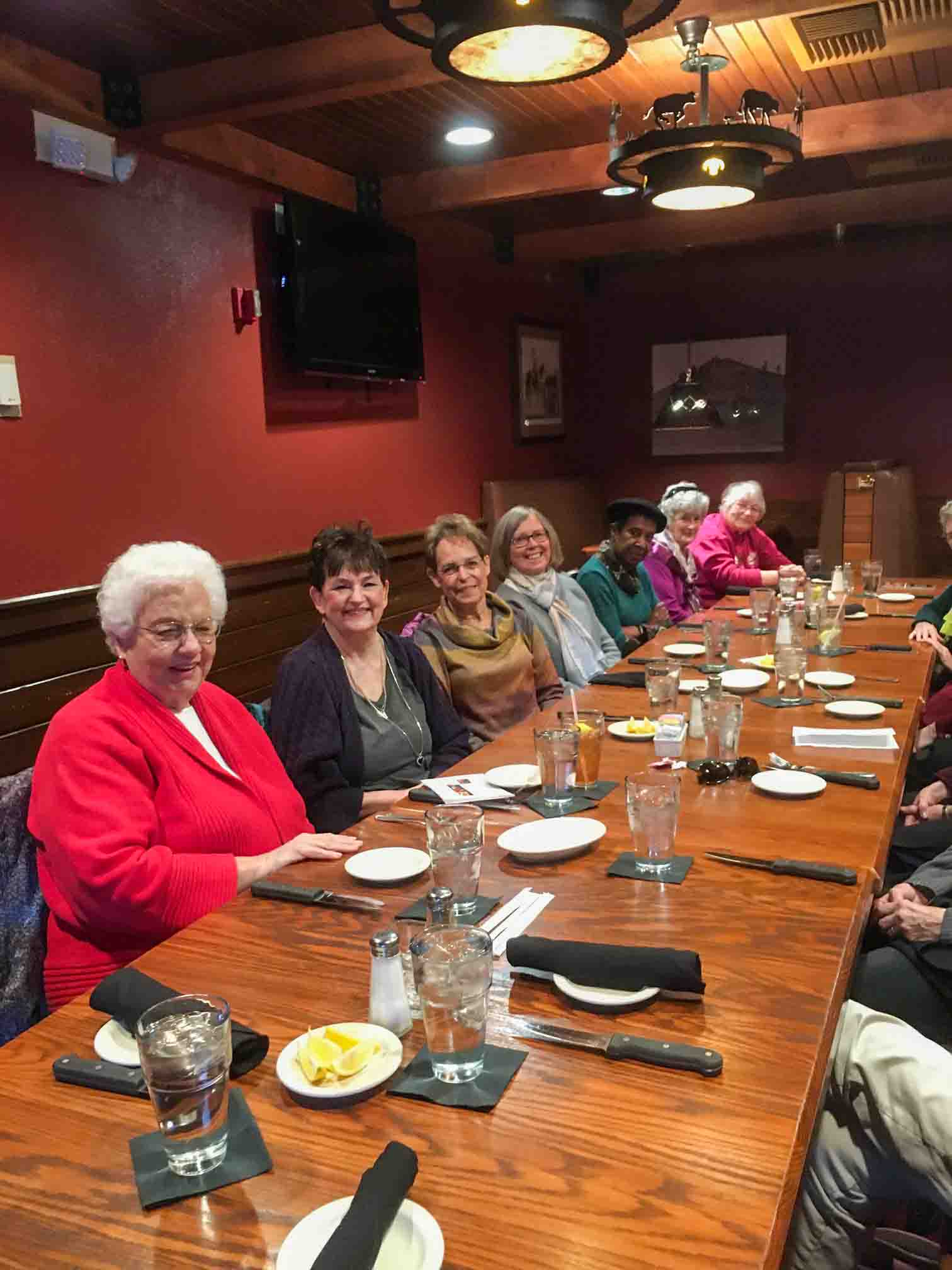 L2R:  Helen Burnstad, Julane Crabtree, Libby Corrison, Donnie Byers, Charlie Cloud, ?, ?    Location:  Overland Park KS                                          14 Feb 2020               Source: Julane Crabtree